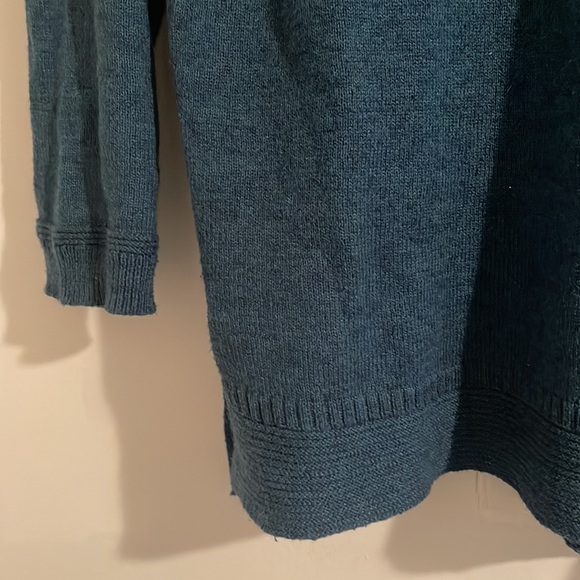 Tunic sweater in dark peacock blue - Picture 4 of 5